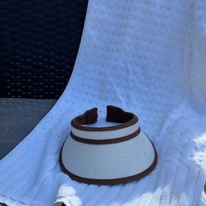 White & Brown Visor